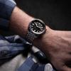 Bradner GMT Automatik Automatik 18 ATM Wasser Saphir Schwarz [SPINNAKER] Uhr, Aufzug, Beständig, Glas, Zifferblatt, SP-5121-66, Herren [Authentisch]