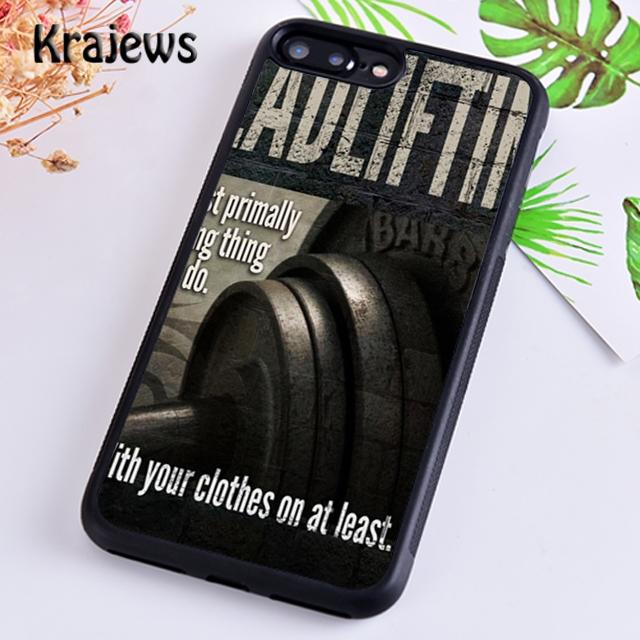 Krajews Motivational Gym Inspirational Quotes Phone Case For iPhone 17 Air 16 15 14 plus 11 12 13 pro max coque Fundas