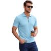 Men's Half-Zip Collar T-Shirt Breathable Loose Fit Summer Casual