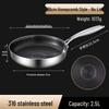 26cm 316 Stainless Steel Honeycomb Frying Pan