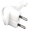 ZENITECH 2P 6A Extra Flat Male Electrical Plug - White