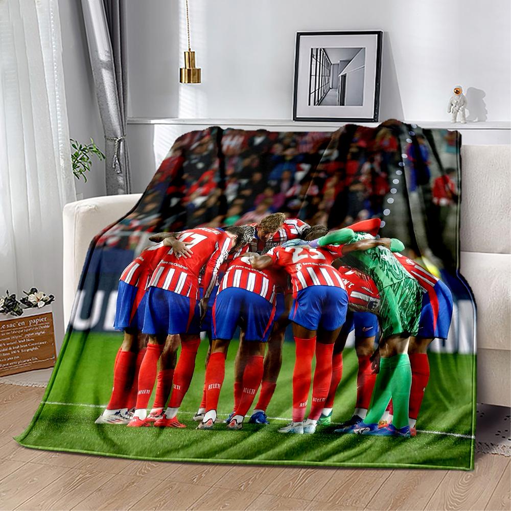 Atletico Madrid Blanket Soft Cozy Great For Office Couch Bed For All Occasions Digital Print Gift For Travel Home Birthdays
