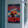 1pc Disney Wreck-It Ralph Metal Tin Sign - 20.32x30.48 Cm Colorful Movie Art, Durable Iron Wall Decor for Home, Holiday, Game Ro