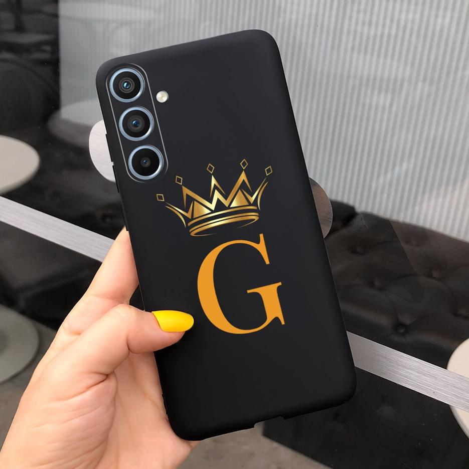 For Samsung Galaxy M54 Case A54 Cute Crown Letters Back Cover Soft Silicone Phone Case For Samsung M 54 Galaxy A54 Fundas Bumper