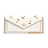 Envelope Leather Envelope Bag, WOC Wallet, Shoulder Bag, Crossbody Bag Women's White C2888-IMCAH