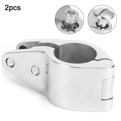 2Pcs Bimini Top Jaw Slide Clamp Steel Boat Hardware Fitting for Inflatable Commercial Yachts