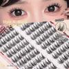 100 Cluster Natural Self Adhesive False Eyelashes Easy To Wear 10 Rows Fake Eyelashes  Daily/Party