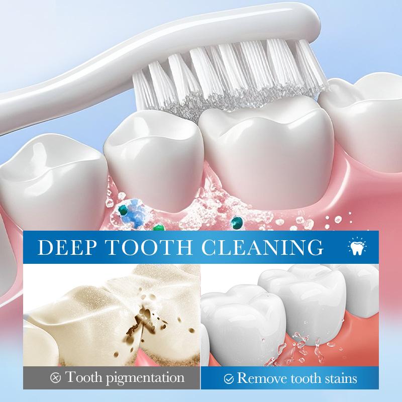 Peppermint refreshing gum care toothpaste, naturally freshens breath and whitens teeth.