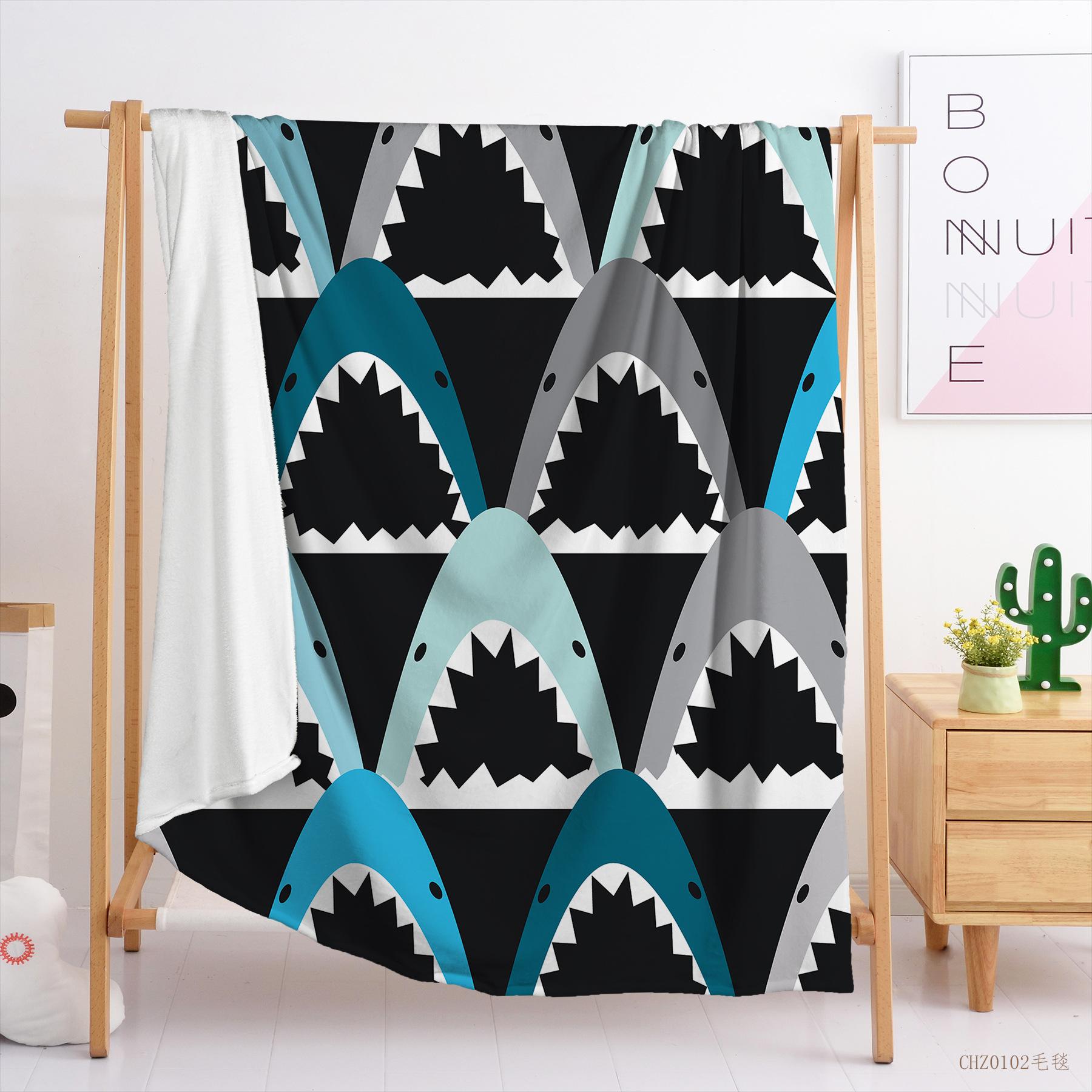 

Bohemian Digital Printed Flannel Multilateral Plaid Blanket Blanket Color Smudge 120X90cm