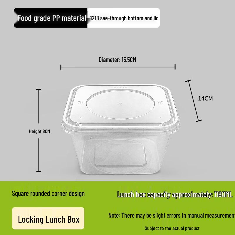 Disposable Lock-Closure Food Containers