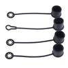 2 Pezzi Coperchio Antipolvere in Silicone Per Spine di Alimentazione Audio di Rete Connettori Speaker Xlr 6.35Mm Tappo Protettivo Impermeabile