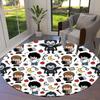 Death Note Round Area Rug Carpet Rug For Living Room Bedroom Sofa Playroom Decor Nonslip Floor Mat