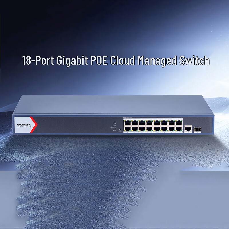 Hikvision Gigabit Cloud Managed PoE Network Switch CN plug (adapter included)
