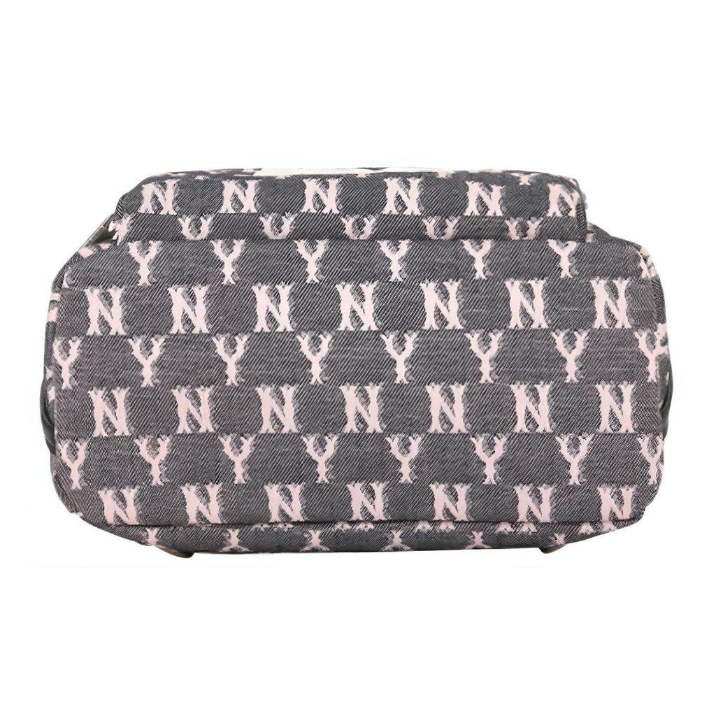 MLB Monogram Series NY Yankees Retro Floral Print Polyester Backpack Unisex backpack Dirty-Pink 32BG22011-50L