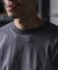 GORDON MILLER Men's Short Sleeve Stand Up T-Shirt, Size M, Gray, 32605