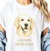 Golden Retriever Dog T-Shirt, Dog Lover Gift,Pet Owner Unisex Comfort Tee,It Is a Unique Gift for the Dog Mom