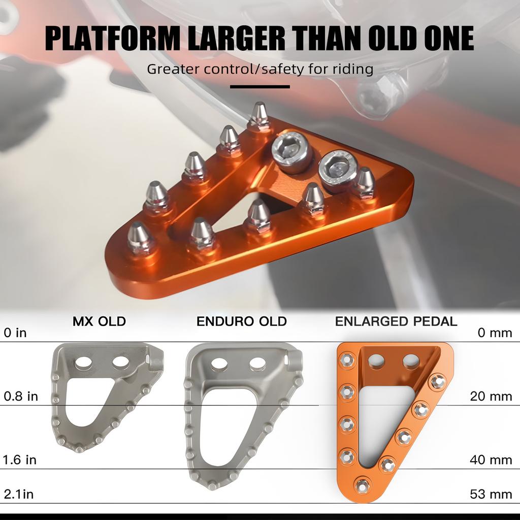 NICECNC For KTM EXC 300 2017-2025 EXC 250 EXCF 350 EXC 450 SX 125 SXF 250 SXF 450 XCW 300 XCF 350 Brake Pedal Lever Tip Plate