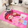 Rainbow Ruby Printed Absorbent Washable Carpet, Non-Slip Bathroom Mats, Kitchen Rugs, Yoga Mat,Living Room Entrance, Camping Picnic Rugs