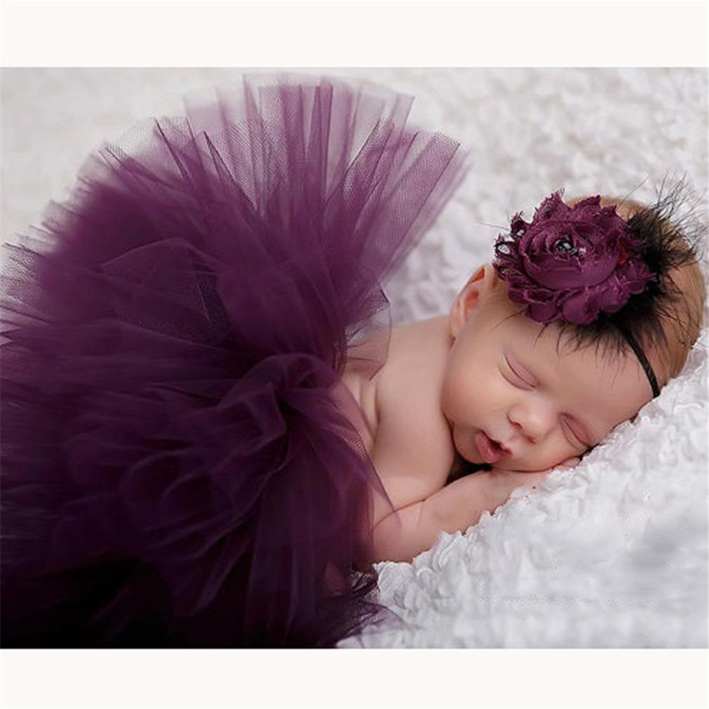 Neugeborenen Fotografie Requisiten Säugling Kostüm Outfit Prinzessin Baby Tutu Rock Stirnband