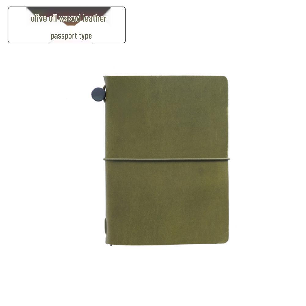 Vintage Cowhide Handmade Travel Journal - European Retro Notebook Diary