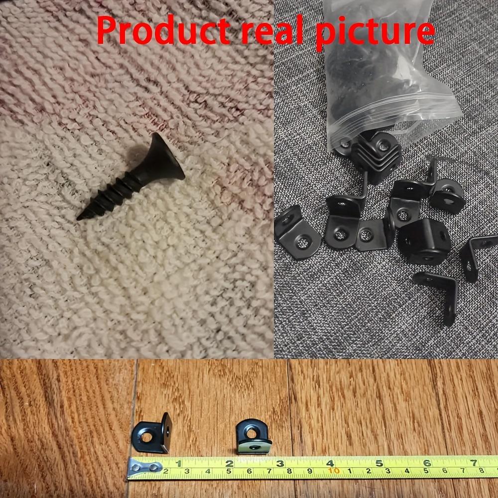 90pcs Set (30 Brackets with 60 Screws) L-Shaped Right Angle Support Bracket Accessories with Screws, Heavy-Duty Connection Bracket Connectors