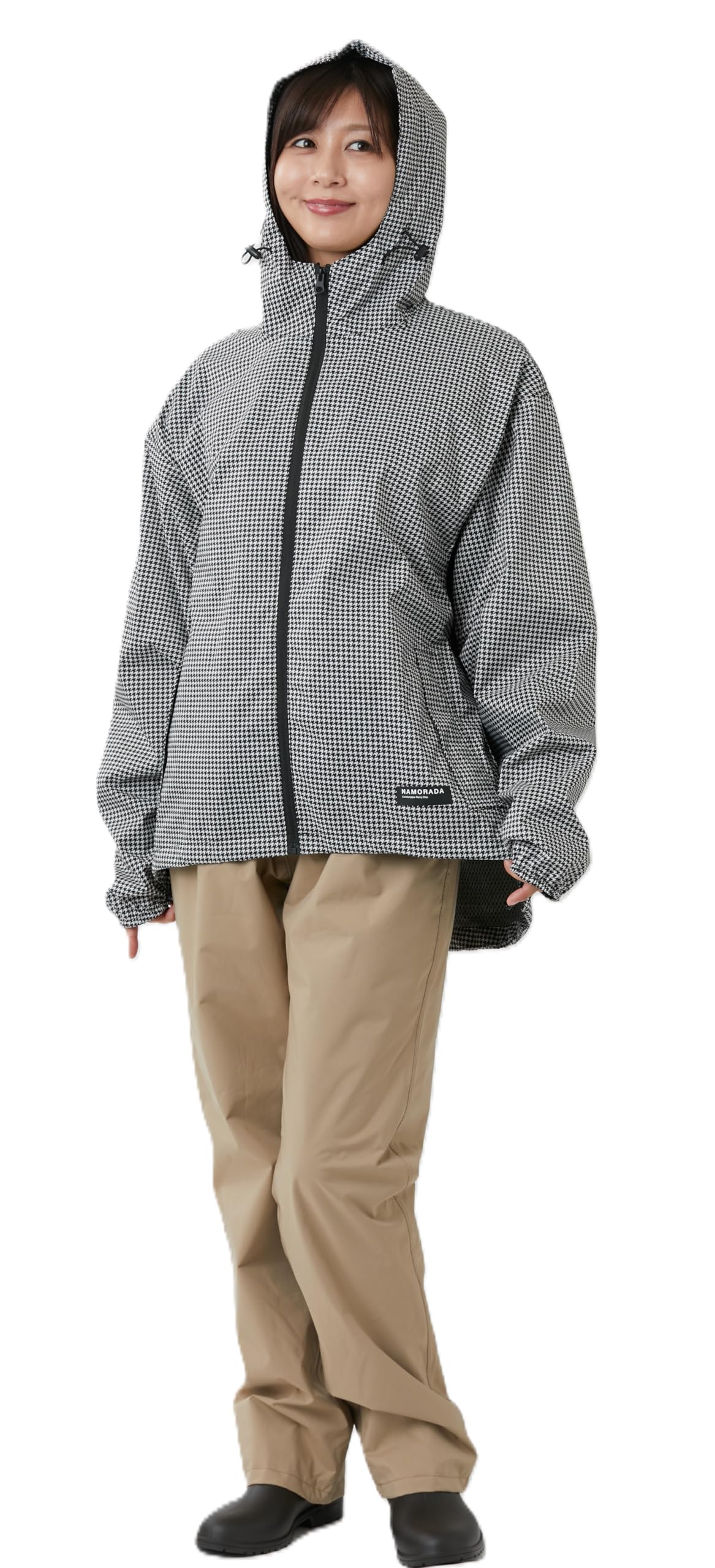 

Женский дождевой костюм Namorada III Верх и низ Полностью на подкладке Гусиная лапка Размер M Женский комплект, Сетка, Узор,