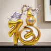 Fu Character Desktop Ornament for Cabinet or TV Stand - Chinese Style Home Decoration & Moving House Gift