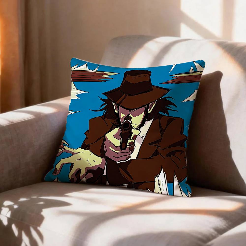 COOL LLupin the Third Pillow Case Pattern Printed Pillowcase For Living Room Sofa Cushion Cover