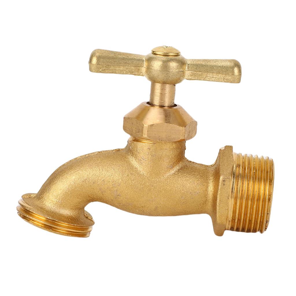 Irrigation Hose Bibb G3 4in Bent Nose Garden Valve Brass Plumbing Fitting for Residential and Commercial Applications