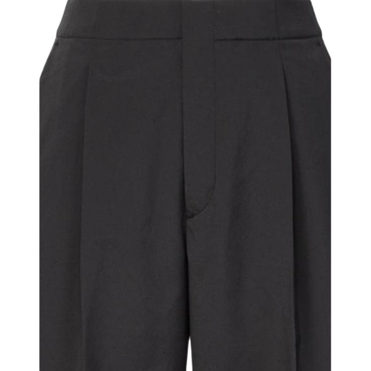 UNIQLO Solid Pleated Casual Shorts Women shorts 448575-09