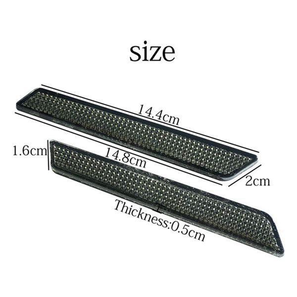 1 Pair Harley Touring Motorcycle Saddlebag Lock Cover Reflectors