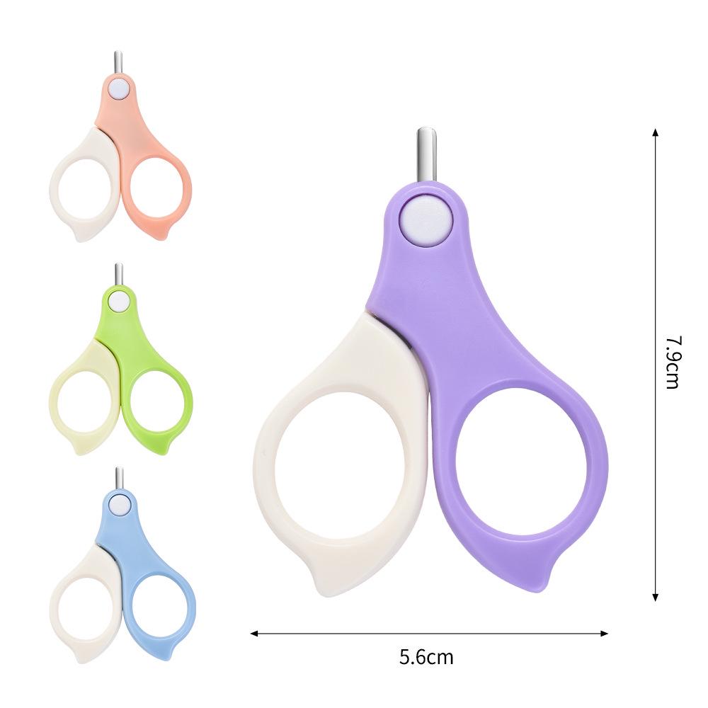Portable Baby Nail Care Set: Includes Nail Clippers and Small Scissors for Newborns and Children