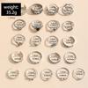 21Pcs/set Silver Color Punk Gothic Eye Butterfly Snake Elephant Rings Set For Women Men Vintage Geometric Finger Rings Jewelry