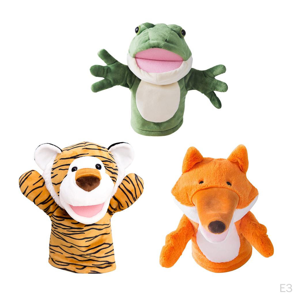 Cartoon Animal Hand Puppet Toddlers Time Plush Dolls Kids Gift