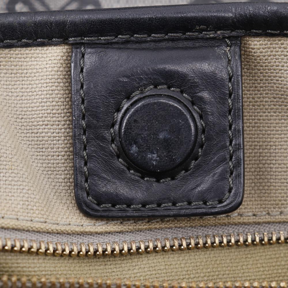 Loewe Anagram Handbag Tote Bag Gray / Black PVC/leather Unisex Used