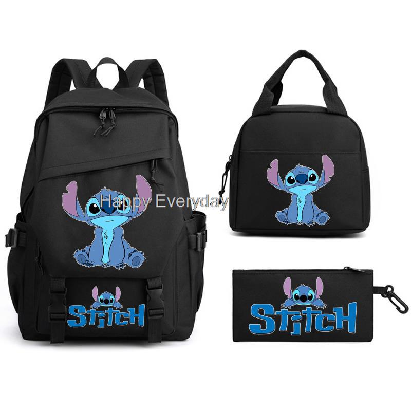 School Bag Female Male Student Backpack Cartoon Laptop Youth Backpack 3-Piece Set