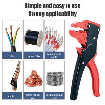 Kaymaz Saplı Otomatik Kablo Soyucu Ergonomik Tasarım Hassas Soyma Çok Amaçlı Kendinden Ayarlı Kablo Soyucu