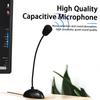 Computer Microphone Desktop Capacitive Microphone Wired Microphone 3.5mm Interface for Lecture Conference Voice Chat