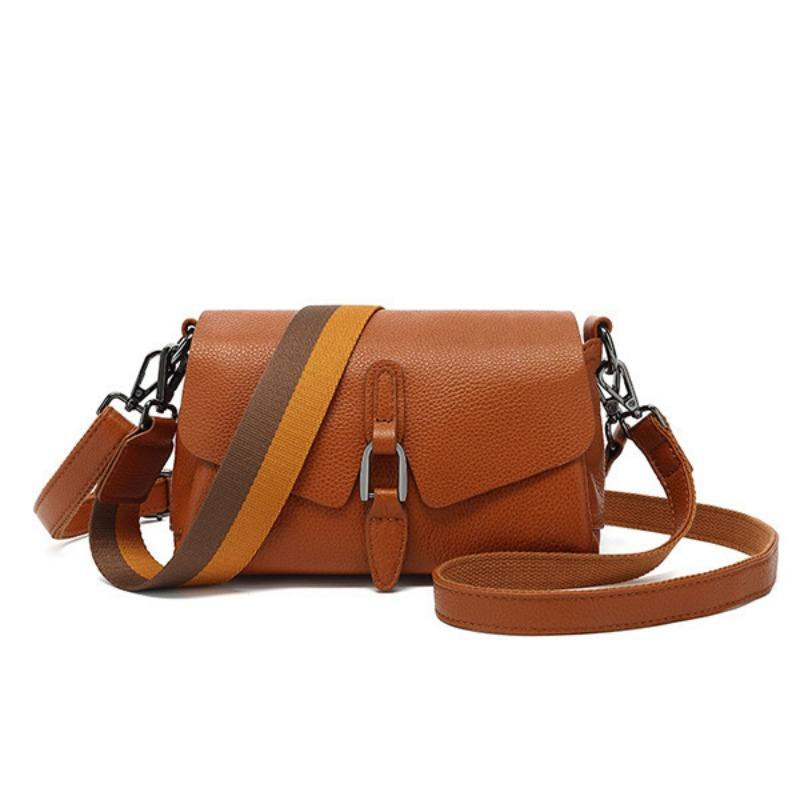 

Вместительная простая кожаная ретро-сумка-мессенджер широкий плечевой ремень замок сумка-мессенджер через плечо OEM