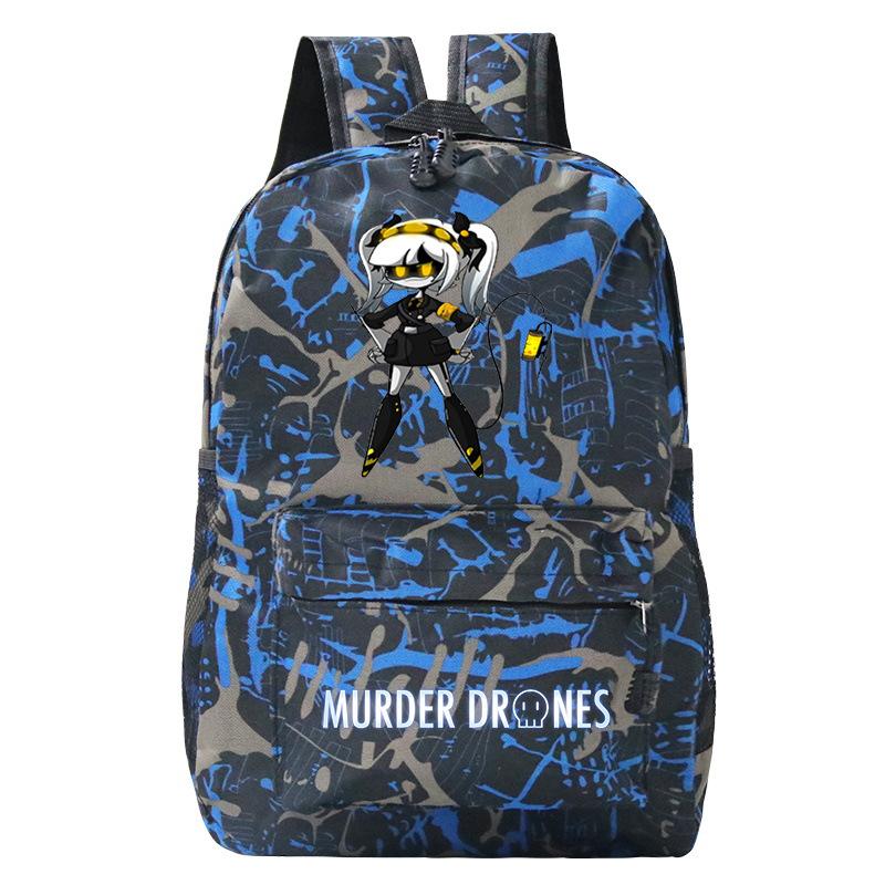 Murder Drones Personality Printing Trend Student School Bag Multifunctional Outdoor Travel Backpack