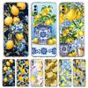 Phone Case For Samsung A56 A36 A26 A16 A14 A12 A22 A32 5G A34 A42 A52 A54 A50 A70 A40 A20E A20S A04S A06 Cover Retro Fruit Lemon