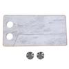 RV Table Top Replacement with 2 Cup Holders Folding 31.5x15.7x0.7in Solid Wood Boat Table Top Panel for Trailer Yacht