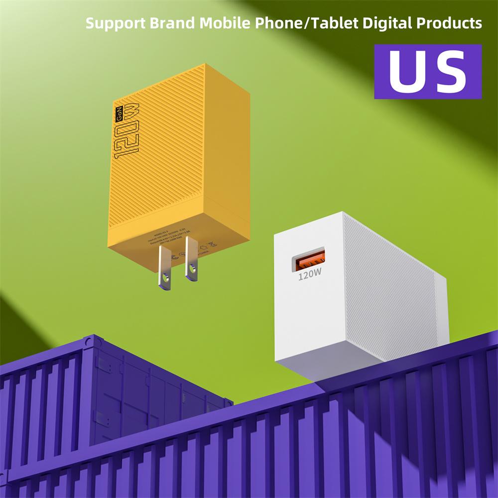 120W USB GaN Charger Fast Charging EU/US Quick Charge Mobile Phone Wall Adapter Cable for Redmi Note 13 Pro Plus Xiaomi 15 Poco