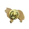 Collie Rough, Long-Haired Collie - gold-plated pin brooch, elegant dog ornament, unique pin by Art-Dog brand