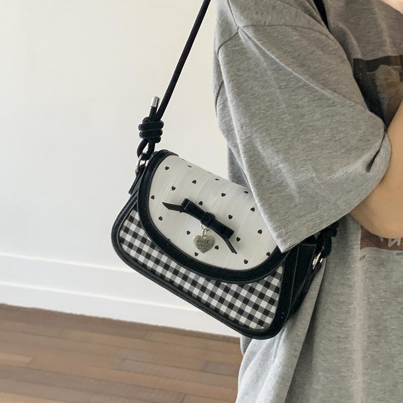 Casual Fashion Handbag Bag Women Ins Summer New Bow Simple Trend High Sense Messenger Handbag