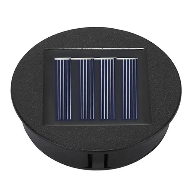 Solar Panel with LED Lantern Top Lid Solar Light Replacement Part DIY Outdoor Hanging Lanterns Table Lights Garden Decor