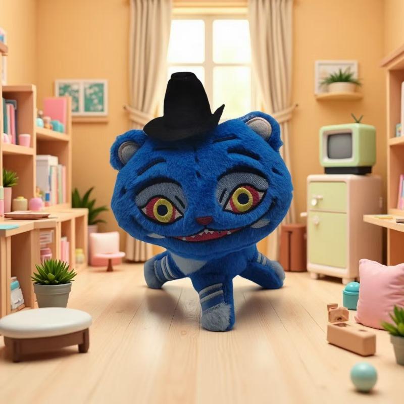 Kpop Demon Hunters Plus K-POP Witch Hunting Group Tiger Plush Toy Dolls Home Decoration Ornaments KTY