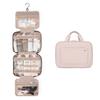 BAGSMART Toiletry Bag with Hanging Hook Water-resistant Makeup Bag Travel Organizer for Shampoo Full Sized Container Toiletries