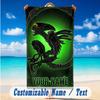 Beach Towel Custom Name Text, Quick Dry Large Towel For Beach HomeAlien Xenomorph