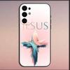 Bible Jesus Christian Cross Phone Case For Samsung S25,S24,S21,S22,S23,S30,Ultra,S20,Plus,Fe,Lite,Note,10,9,5G Black Soft Cover